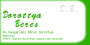 dorottya beres business card